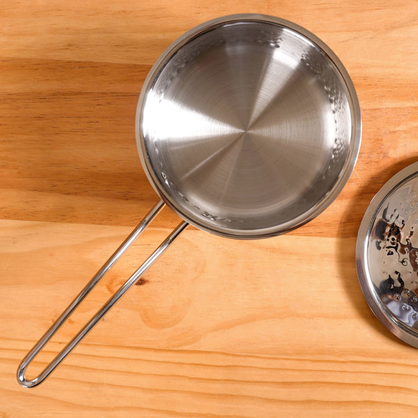 Tri Ply Stainless Steel Deep Saucepan 1500ml