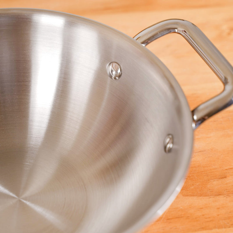 Kadai With Lid Tri Ply Stainless Steel 2250ml