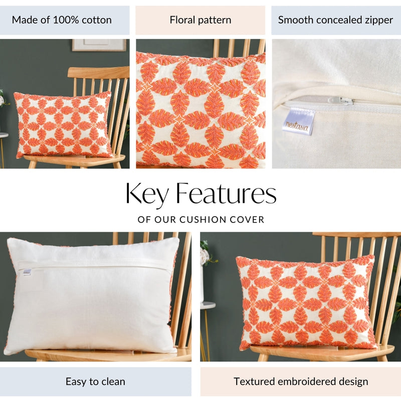 Amber Grove Cotton Cushion Cover 50x36cm