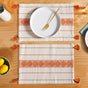 Amber Weave Dining Placemat With Tassels Set Of 6