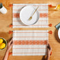Amber Weave Dining Placemat With Tassels Set Of 6