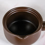 Amber Glow Ceramic Pot With Handle And Lid 1000ml