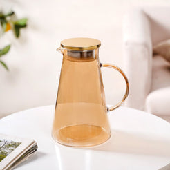 Amber Jug with Metal Lid 1800ml