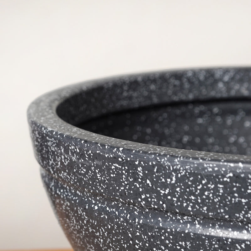 Amplio Granite Grey Round Lotus Planter 39x19 Inch