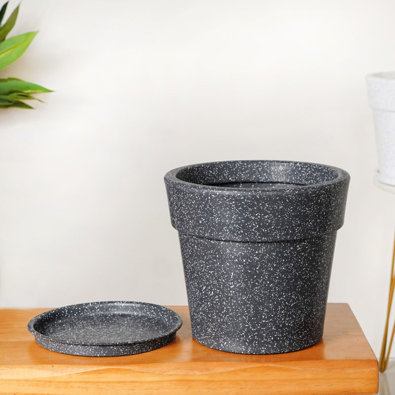 Amplio Grey Planter 26x24 Inch