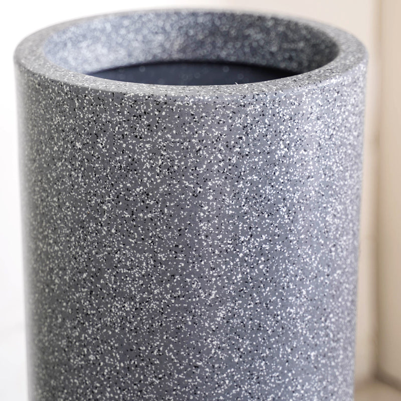 Amplio Grey Tall Cylindrical Planter 47x23 Inch