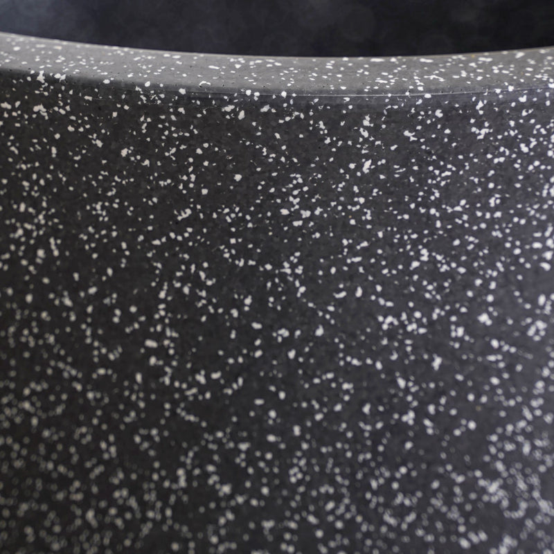 Amplio Large Charcoal Grey Planting Pot 39x36 Inch