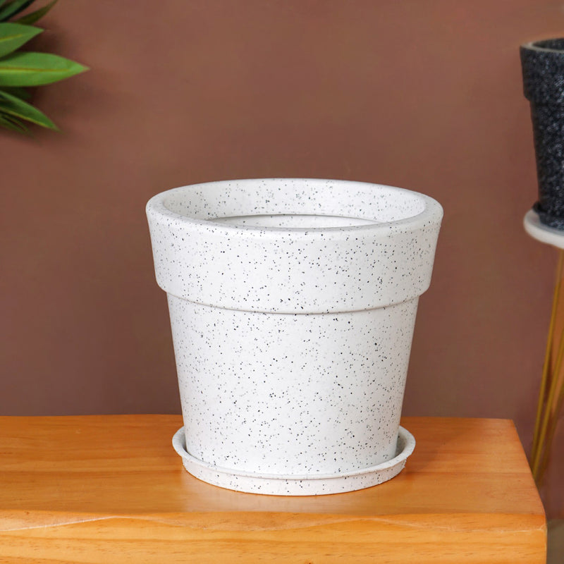 Amplio White Planter 26x24 Inch