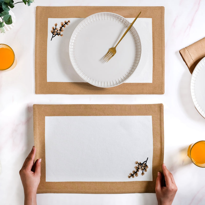 Ancienne Pure Cotton Table Mat Set Of 6