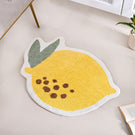Anti Slip Lemon Cotton Floor Mat 76x56cm