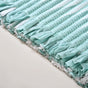 Aqua Chevron Pattern Rope Floor Mat 85x62cm