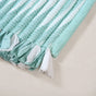 Aqua Chevron Pattern Rope Floor Mat 85x62cm