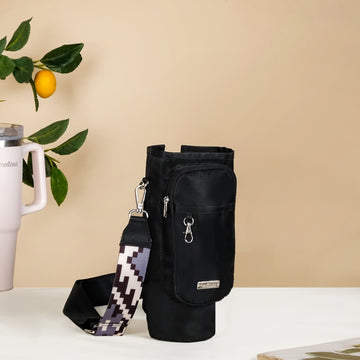 Aqua Cradle Water Bottle Holder Black