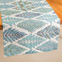 Aqua Fern Cotton Table Runner 202x33cm