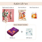 Aqua Shell Lumba Rakhi Set For Bhabhi And Brother