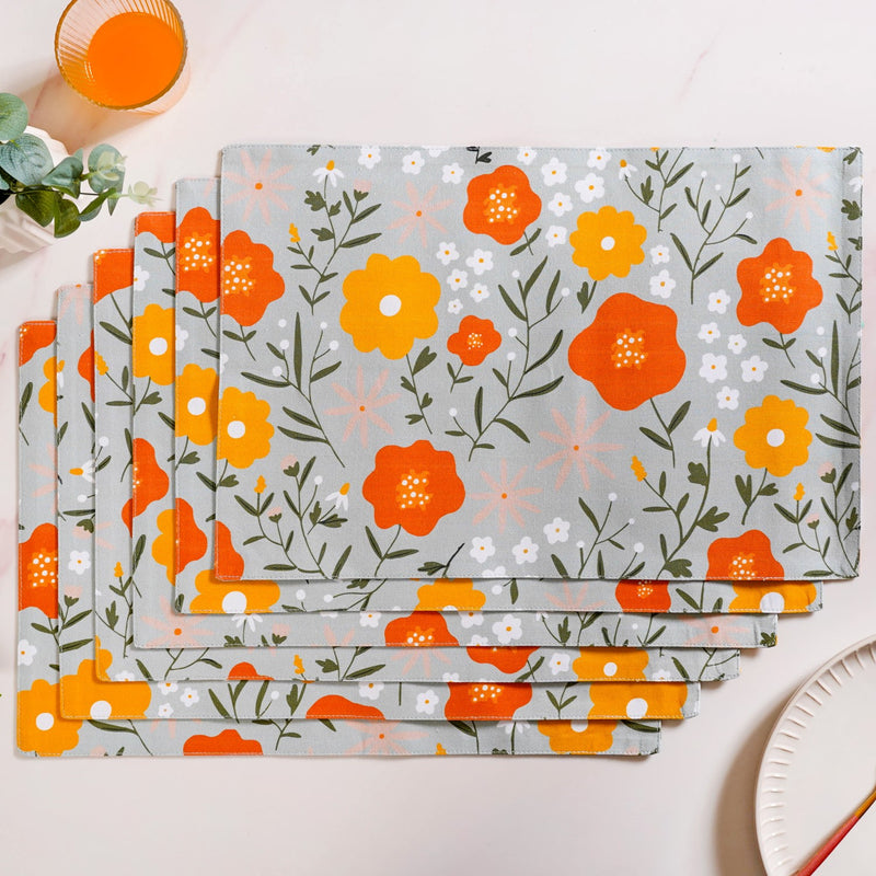 Arancia 13 Piece Table Place Mat Runner And Napkin Set