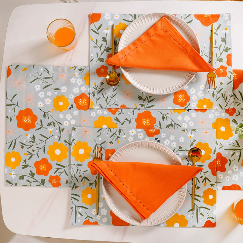 Arancia 13 Piece Table Place Mat Runner And Napkin Set