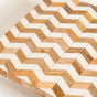 Artisan Chevron Square Wooden Dessert Riser