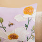 Artisan Floral Embroidered Cotton Cushion Cover 40x40cm
