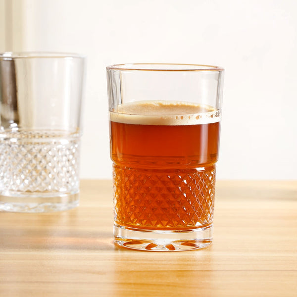 Textured Tea Glass Set Of 6 190ml