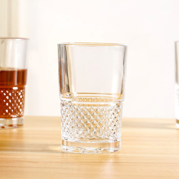 Textured Tea Glass Set Of 6 190ml