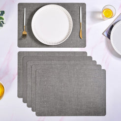 Ash Chenille Pattern Tablemat Set Of 6