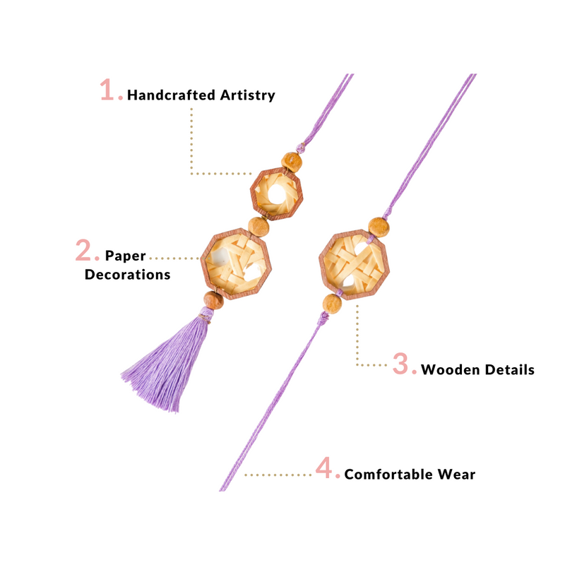 Sustainable Blossoms Rakhi Gifts Set Of 4