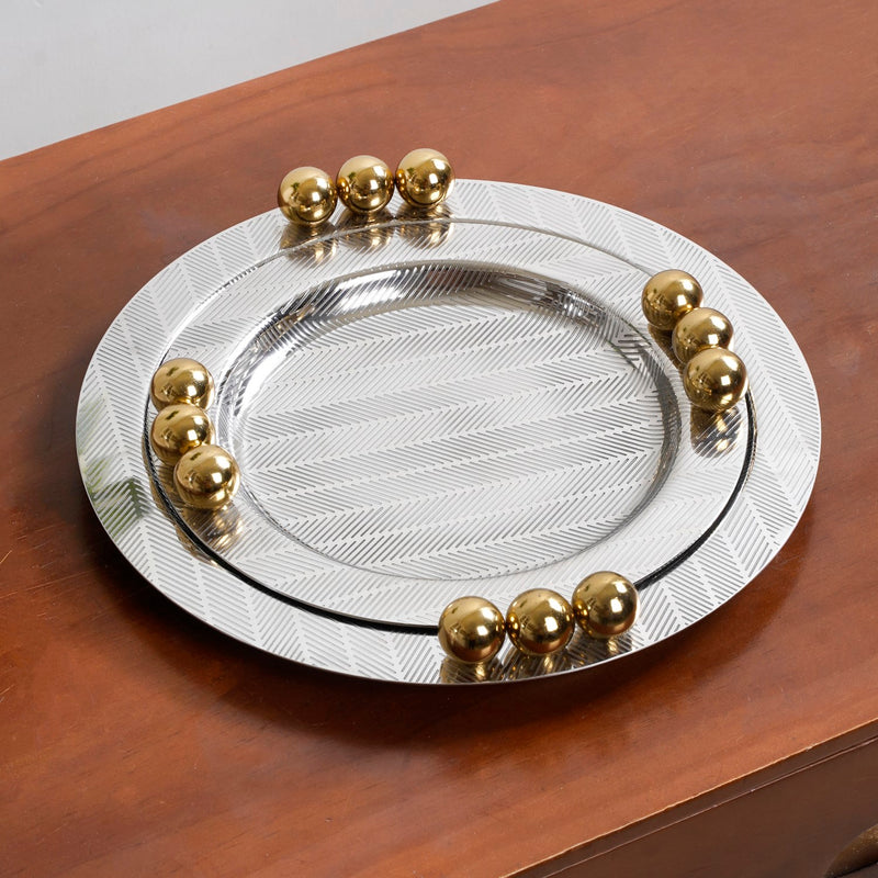 Atelier Ornate Round Tray Set Of 2