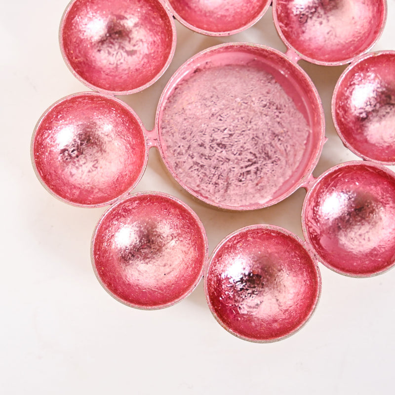 Aurora Blush Iron Tealight Holder Set Of 3