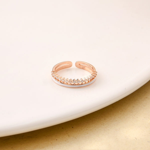 Aurora Blush Rose Gold Ring