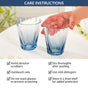 Aurora Ombre Fluted Tumbler Set Of 2 Blue 270ml