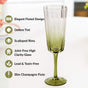 Aurora Ombre Fluted Champagne Glass Set Of 2 Green 220ml