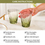 Aurora Ombre Fluted Tumbler Set Of 2 Green 270ml