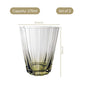 Aurora Ombre Fluted Tumbler Set Of 2 Green 270ml