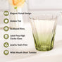 Aurora Ombre Fluted Tumbler Set Of 2 Green 270ml