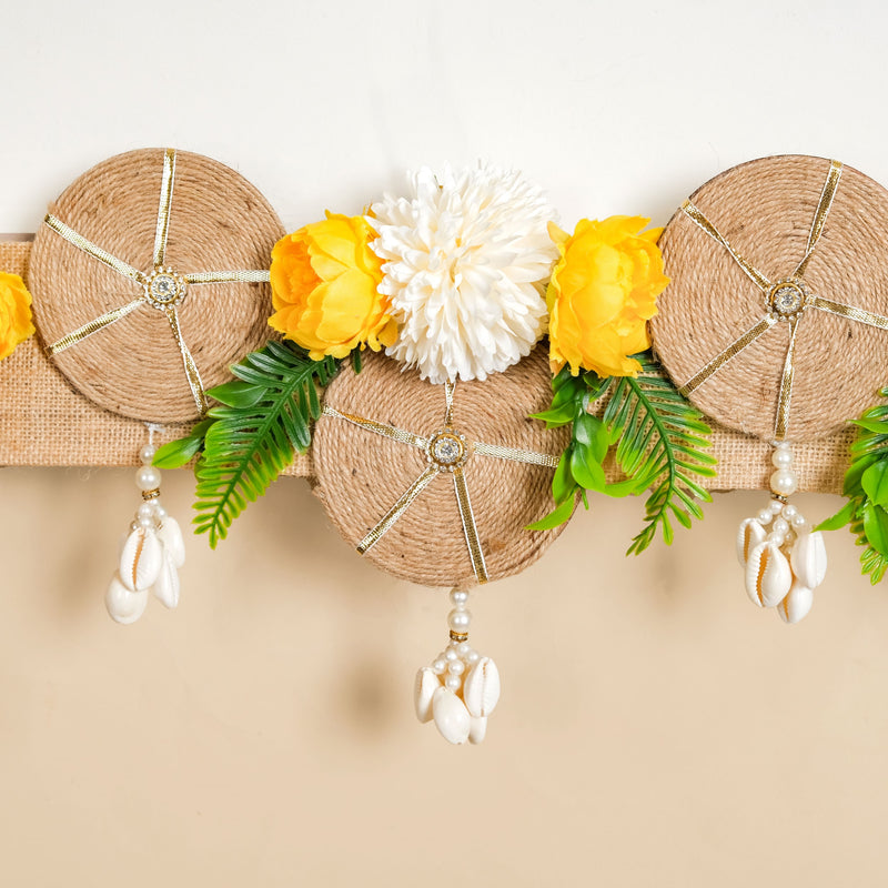 Auspicious Blossom Wall Toran For Festivities