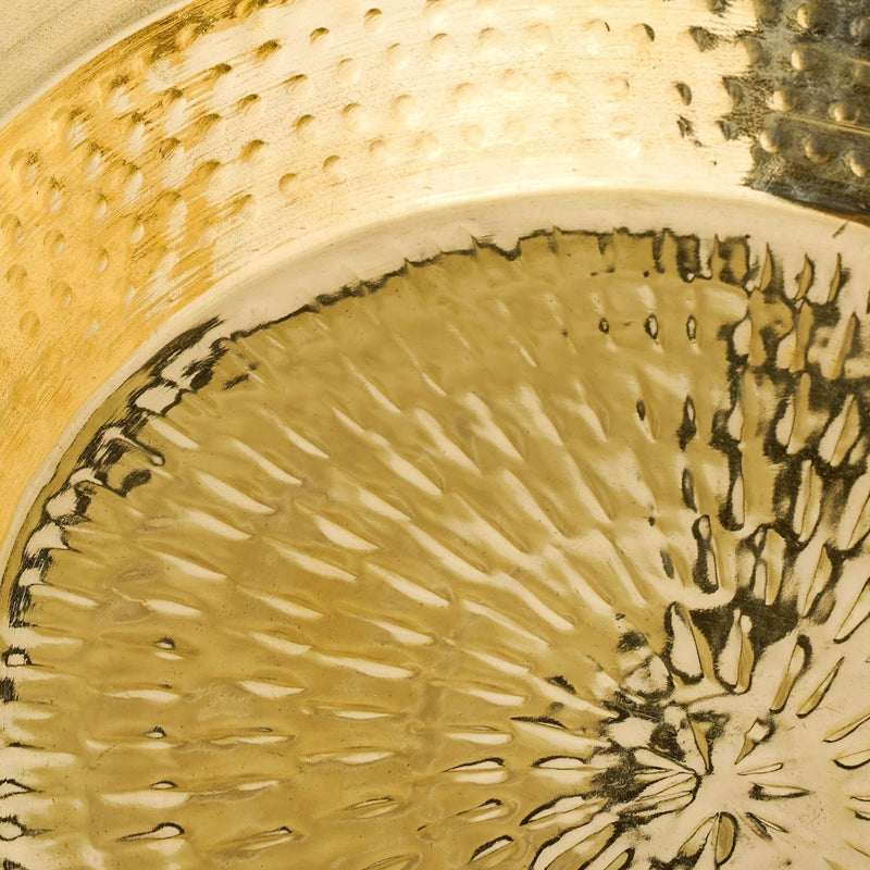 Authentic Brass Hammered Deep Dish