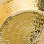Authentic Brass Hammered Deep Dish