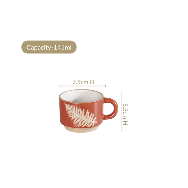 Botanical Stackable Cup Set Of 4 Autumn Edition 145ml