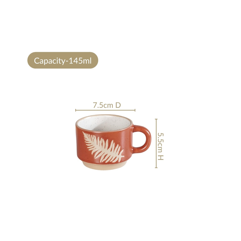 Autumn Edition Botanical Cup Set Of 4 145ml