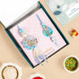 Azure Blossom Rakhi Lumba Set