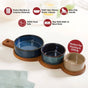 Stoneware Trio Serving Platter Set Of 4