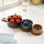 Stoneware Trio Serving Platter Set Of 4