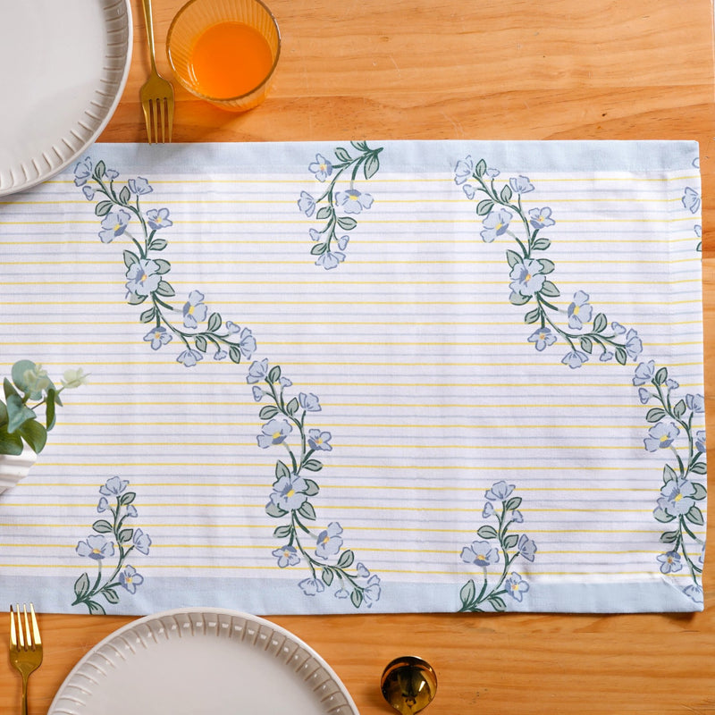Azzurro Cotton 8 Seater Table Runner