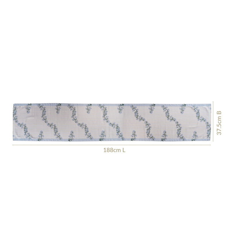 Azzurro Soft Cotton Table Runner