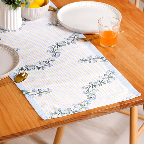 Azzurro Soft Cotton Table Runner