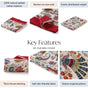 Ethnic Bloom Quilted Cotton Bedcover 250x230cm