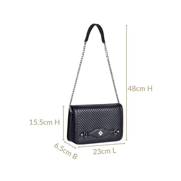 Soi Tresse Menue Sling Bag Black