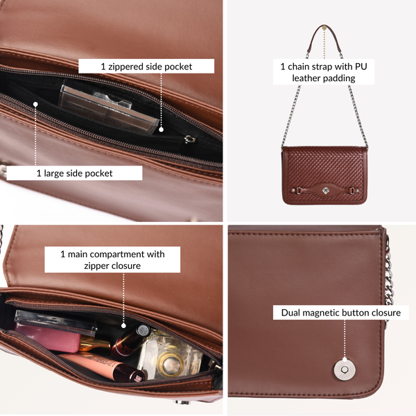 Soi Tresse Menue Brown Sling Bag