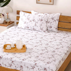 Cotton Floral Printed Bedsheet Set